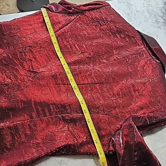 Alex Evening 2 Piece Women Sz 10 Burgundy Mother of Bride Formal Maxi Dress - Picture 14 of 15